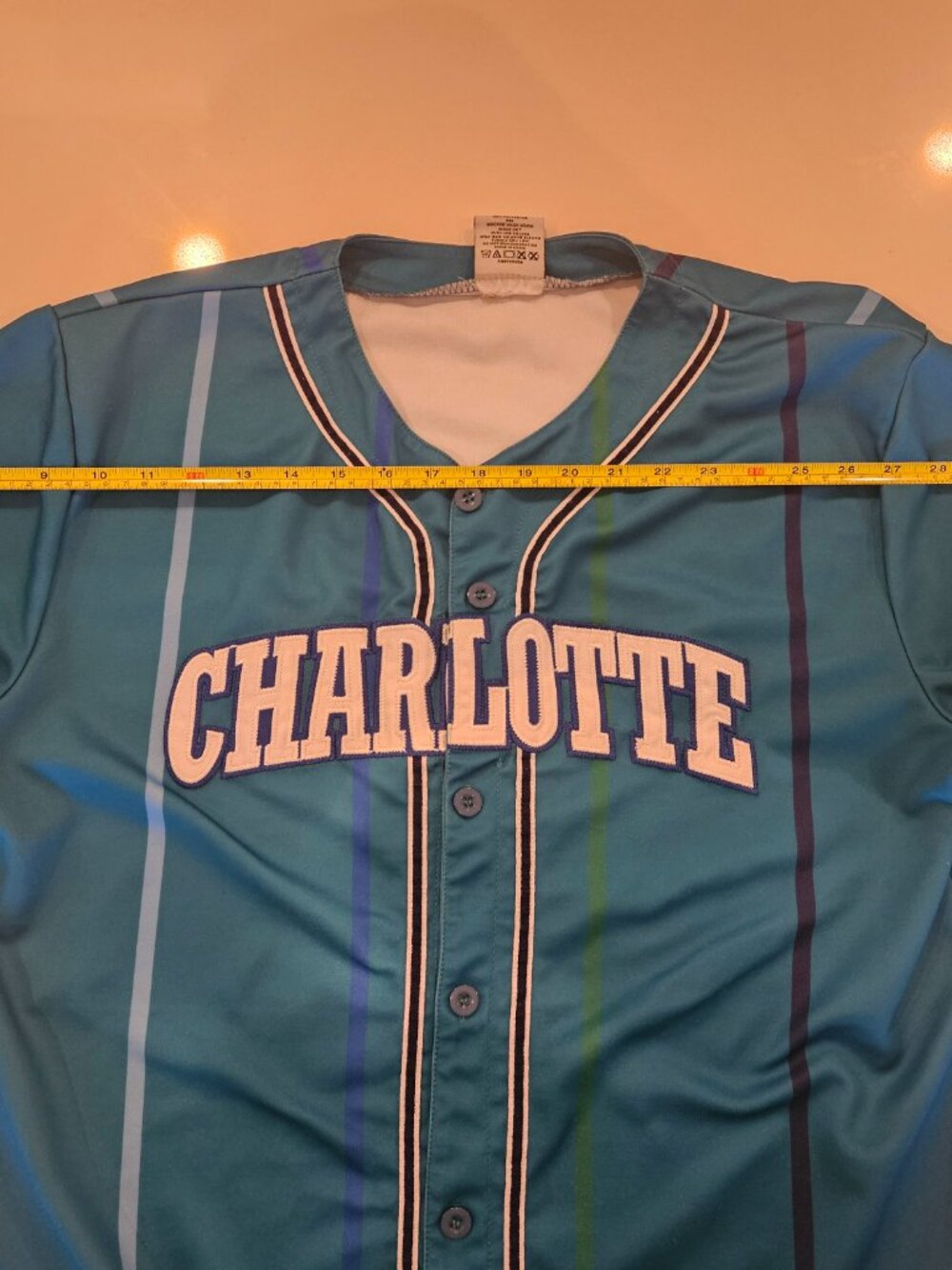 Charlotte Hornets Baseball Jersey - Picture 9 of 10